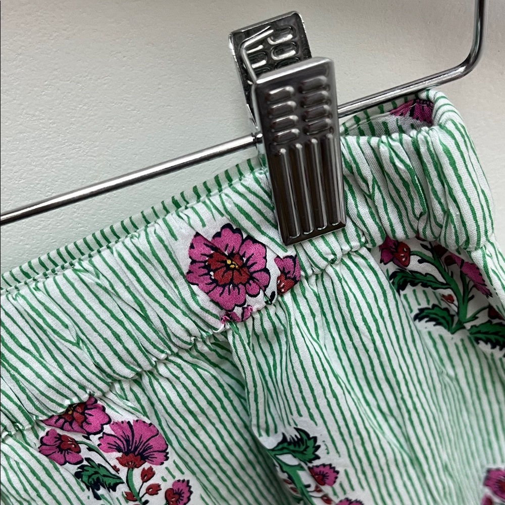 NWT J. Crew Mint Green & Magenta Floral Lined Tiered Mini Skirt - Picture 5 of 7